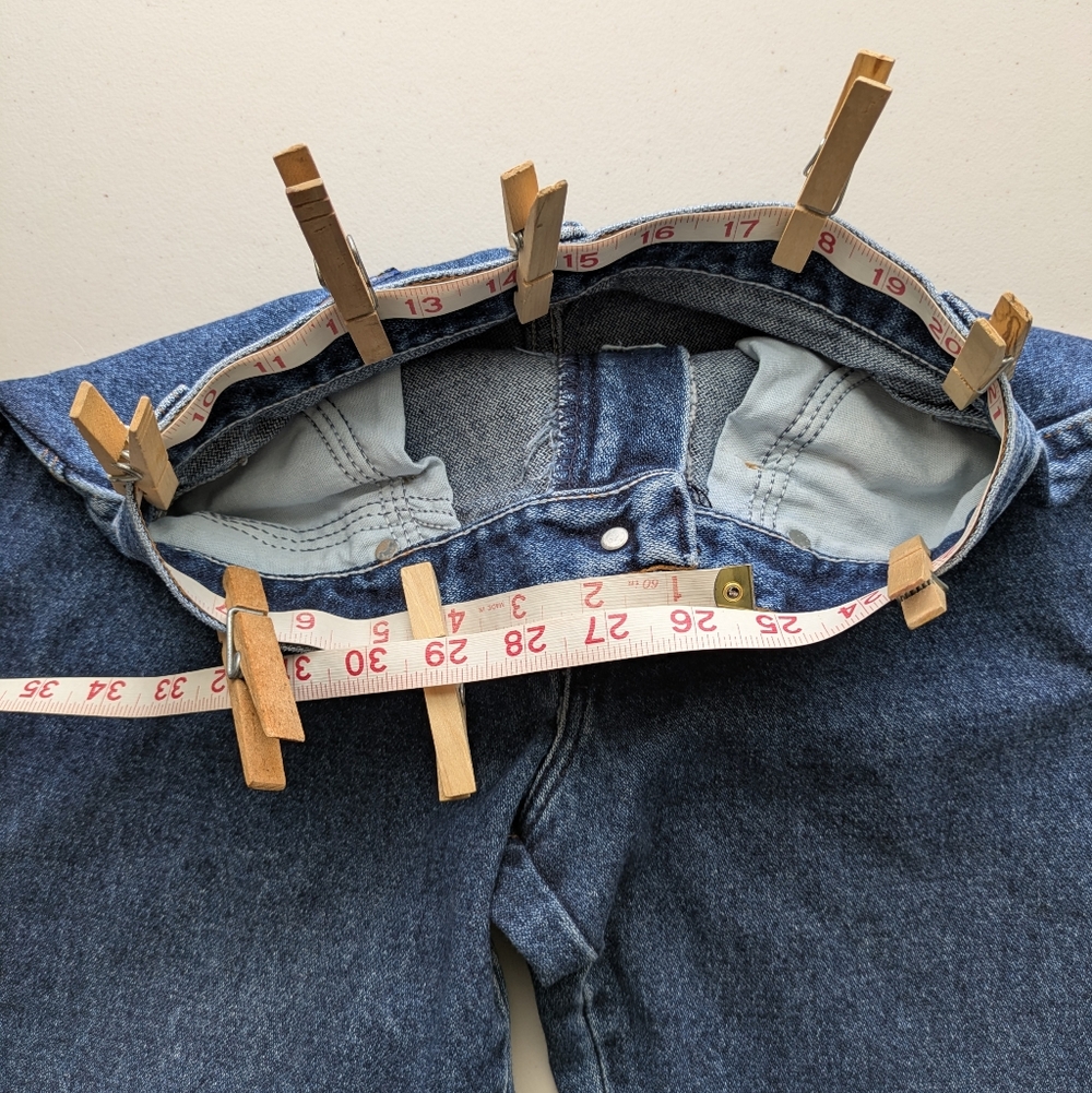 USA Vintage Wrangler Bareback Jeans High Rise Straight Leg Wedgie Western Rodeo - Picture 8 of 17